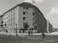 Trg kralja Petra Krešimira IV, lijevo Stančićeva, desno Šubićeva ulica, oko 1940. godine